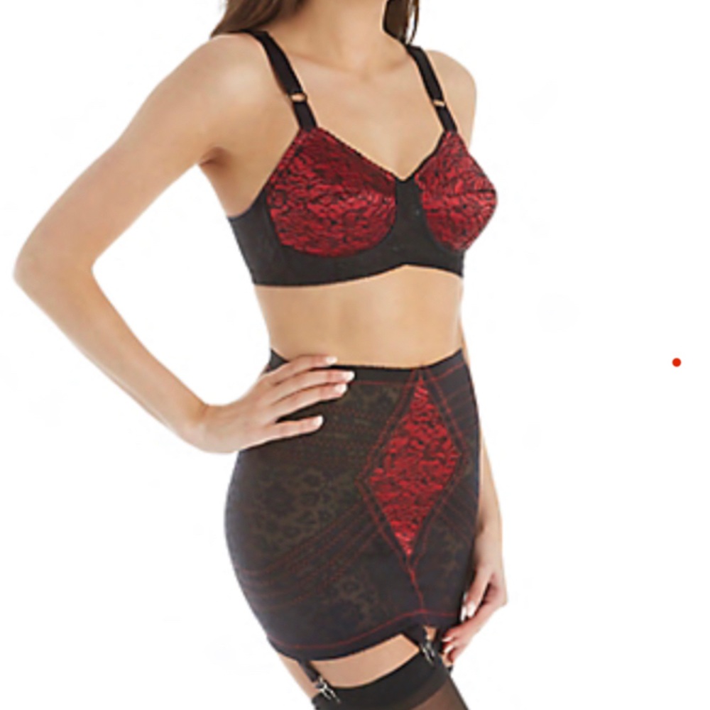 Rago red lace pinup bra - 34C